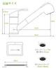 APPASO Kitchen Single Lever Tap Brass Kitchen Mixer Tap Lead Free Rotating 360 Degree 1 Hole Tap Foaming Water Spout