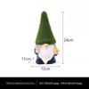 1 Pcs Dwarf Resin Ornaments Faceless Cute Dwarf Statue Home Garden Courtyard Elf Sculpture New Green Hat Flower Bird Old Man