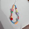 Summer-Colored Beads Phone Lanyard: Vibrant Anti-Lost Chain & Bag Pendant for Girls