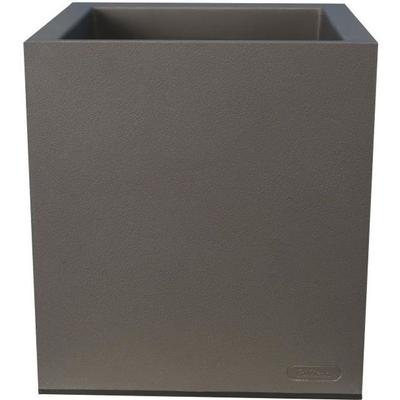 Blumenkübel Granit - 39,5x39,5x44,5 cm - Grau - Mit Wasserspeicher - 38 L