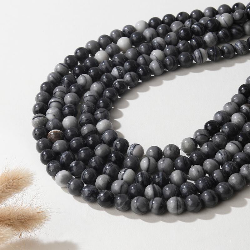 Natural Yixiantian Taiji Stone Round Beads Strands for DIY Jewelry Accessories
