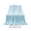 Decorative Blanket Tissue with A Gentle Welcoming Ball 39.37 Inx41.34 Inches for Women