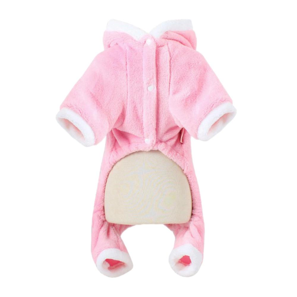 Winter Warm Dog Clothes Pink Pig Cosplay Costume Pet Dog Coats Four Feet Jumpsuit Pet Dog Warm Coat
