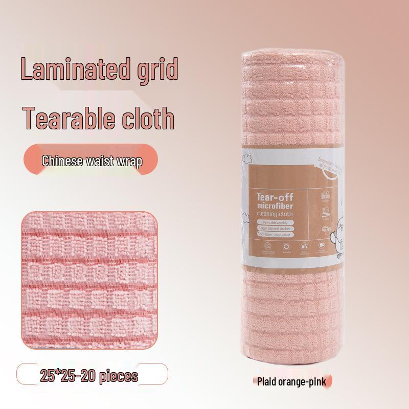 Multi-Use Absorbent Oil-Removing Tearable Dishcloth for Kitchen Cleaning