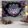 Colorful Hamsa Mandala Pattern Tapestry Room Decoration Wall Hanging for Living Room Bedroom, Dormitory, Birthday and Christmas Gifts