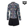 Alena Sophie Leisure Zip-Up Rash Guard Set A4Bl1Ps12Blk
