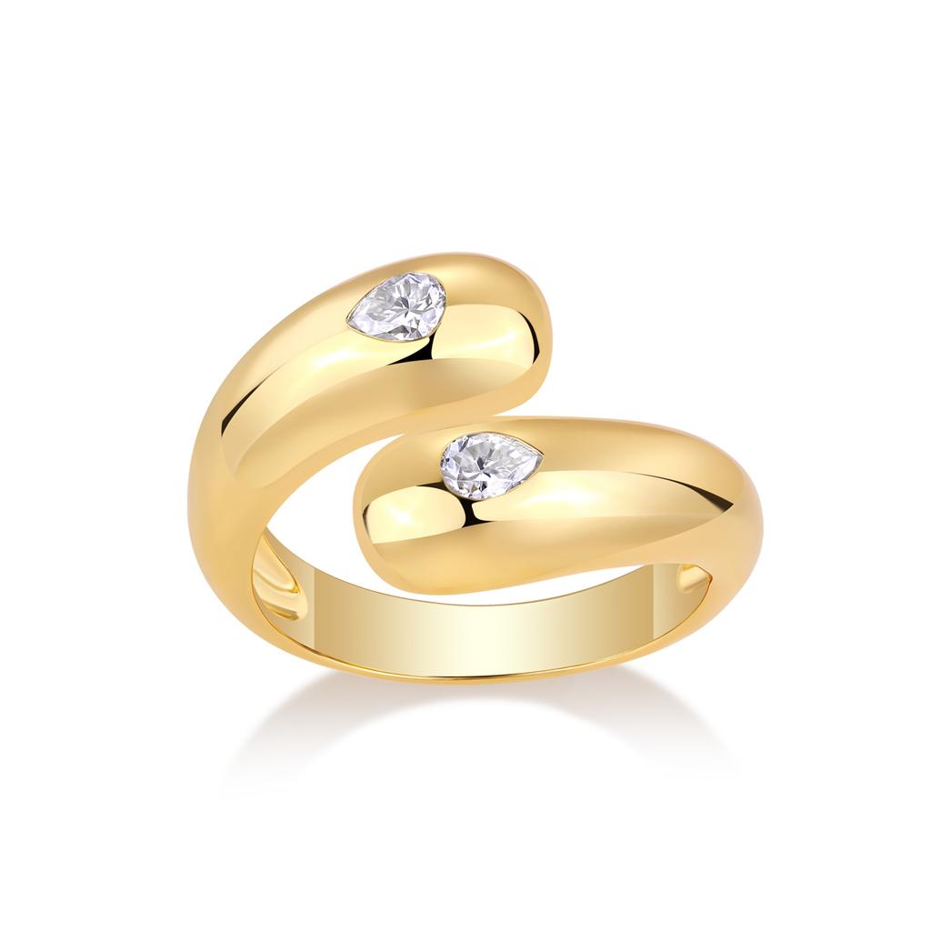 925 Silber Plated Moissanit Ringe 18K Gold Voll Stein Passiert Diamant Test Hohe Qualität Damen Ring Hochzeits Schmuck