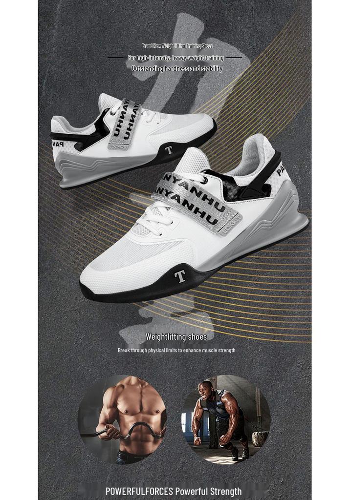 Scarpe Professionali per il Sollevamento Pesi da Uomo e da Donna: Scarpe Traspiranti, di Supporto, con Suola Piatta per Squat e Stacchi