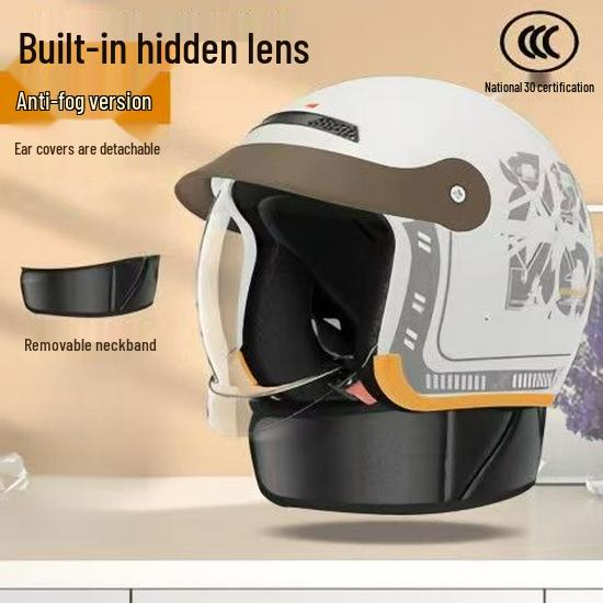 3C Certified All-Season Electric Scooter Helmet: Safety, Anti-Fog, Winter Warm for Men & Women
