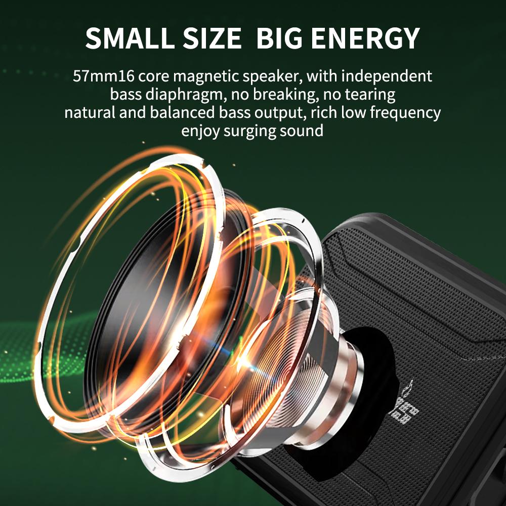 Głośnik CYBORIS T2 kompatybilny z Bluetooth Obsługa karty TF/dysku U/Wejścia AUX/Pojedynczej pętli/Nagrywania/FM