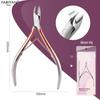 D501 Stainless Steel Cuticle Nipper & Hangnail Remover Set - Gray Manicure Tool
