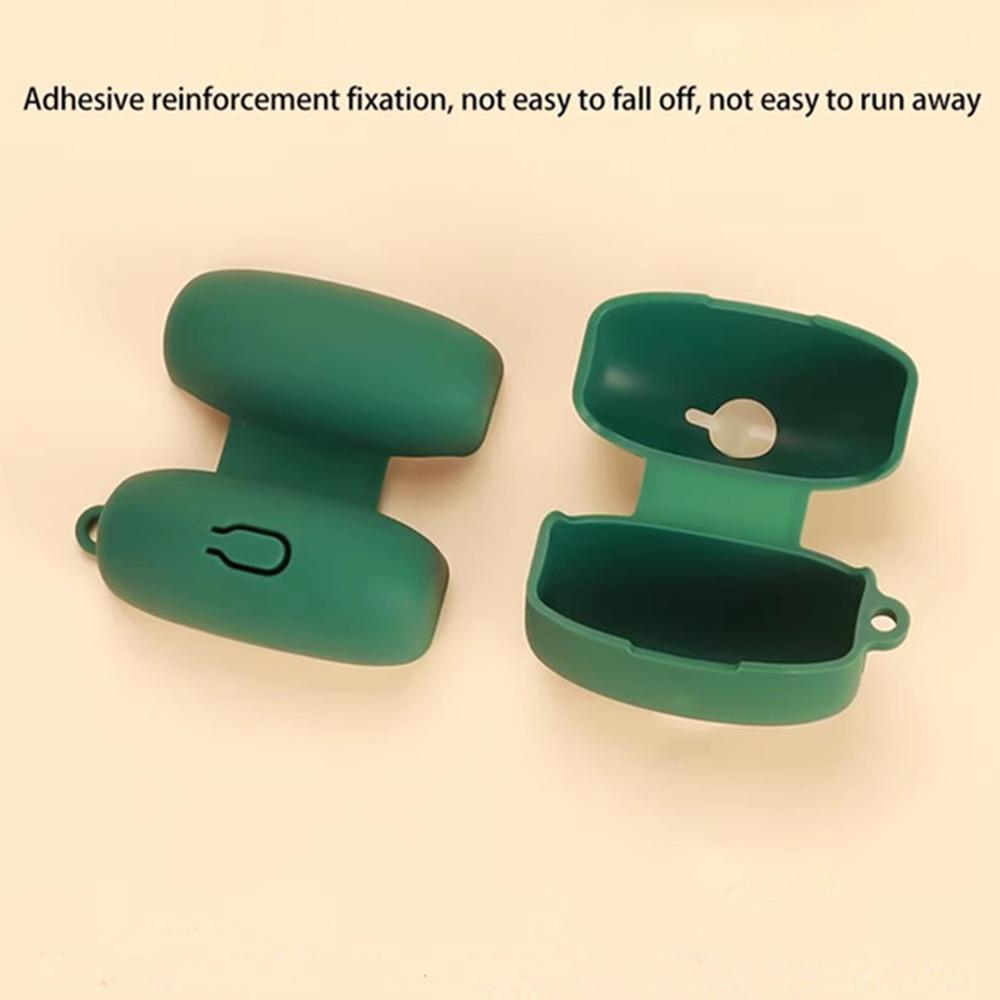 For Oppo Enco Clip Silicone Case Wireless Earphones Protective Cover with Anti-Lost Buckle