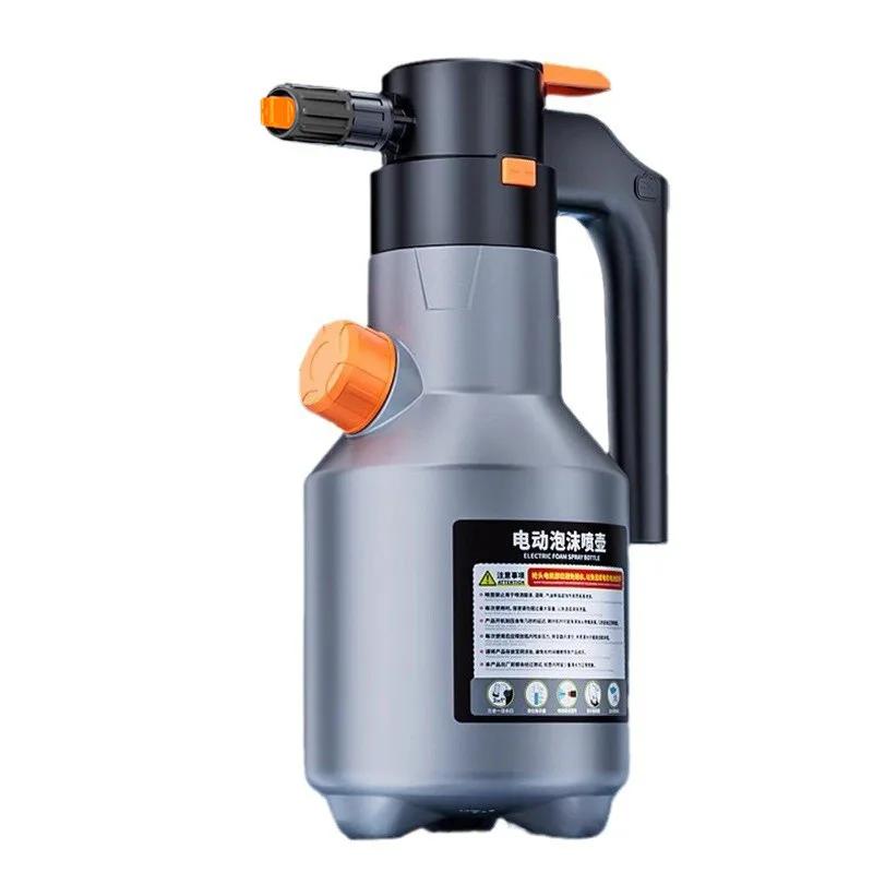 2L Professional Hand-held Electric Foam Spray, Rechargeable, Upgraded Side Filling,car Washing,watering,dog Bathing,shoe Washing