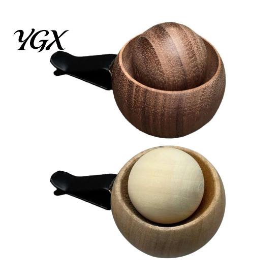 Passive Aromatherapy Diffuser Wooden Essential Oil Round Ball Natural Walnut Car for Home Yoga Hall SPA Simple Design