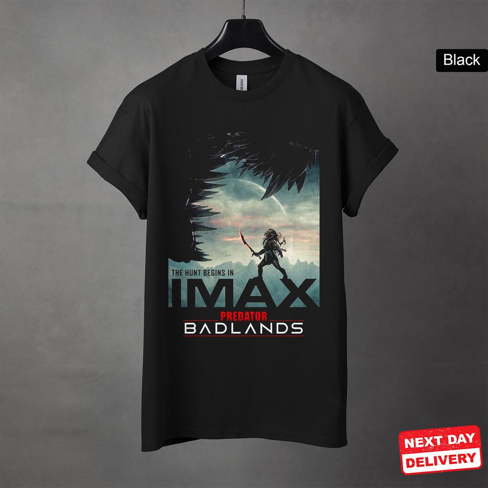 Predator Badlands Movie Black T-Shirt Warrior Graphic Tee Sizes S-5XL Unisex T-Shirt XXL