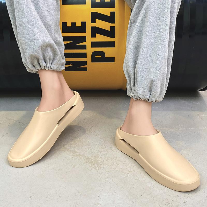 Fashion2024 Hot Sale New Men Slippers Flip Flops Man Beach Shoes Summer New Fashion Cool Outdoor Half Drag For Men Sandalias Hombre