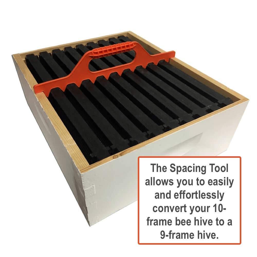 9-Frame Hive Frame Spacer Beekeeping Equipment Plastic Bee Spacing 410*100*30mm