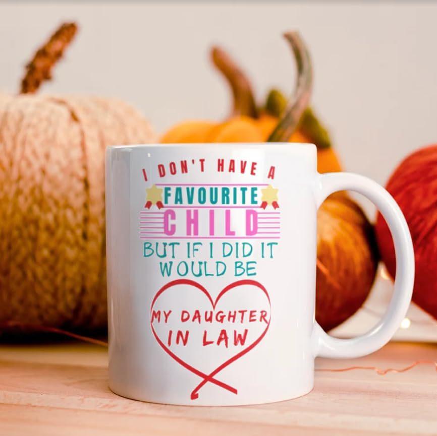 New Daughter Son In Law Ceramic Coffee Mug Water Cup Favorite Child
