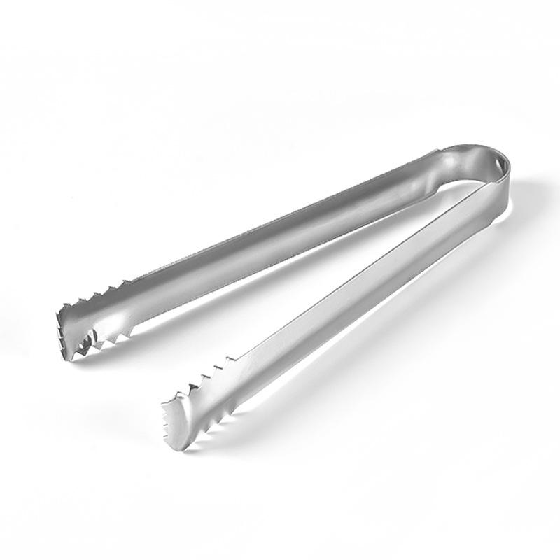 

Stainless Steel Ice Clamp Multi-Purpose Food Clip Candy Bar Ice Cube Tongs BBQ Baking Tools Non-Stick Cookware Gadgets 1pcs серебряный