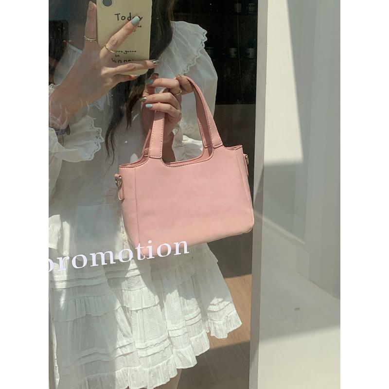 Bucket Bag Large-capacity Commuter Single-shoulder Bag Hand-held Vegetable Basket Bag Crossbody Bag