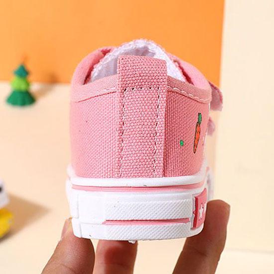 Girls' Canvas Shoes Baby Soft Sole Single Shoes 1-3-6 Years Old Children's Breathable Canvas Shoes Boys' Shoes Spring and Autumn