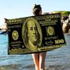 US Dollar Microfiber Beach Towel Absorbent Quick Dry Soft Yoga Swimming Resort Mountain Climbing Towel
