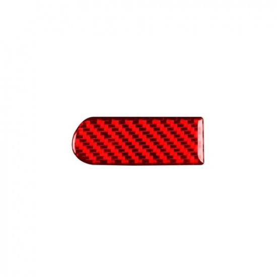 Red Carbon Fiber Co-pilot Glove Box Handle Cover For Mini Cooper Countryman F60