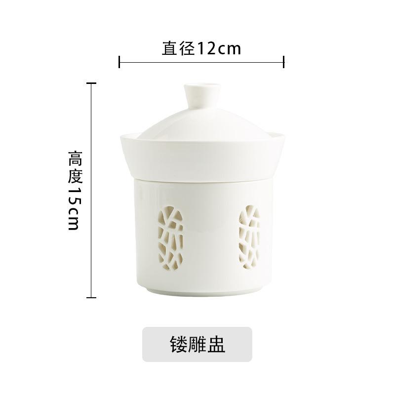 New Chinese-Style Stew Cup Restaurant Seat Soup Cup, One Person Serving, Liao Ginseng Abalone Bowl Cup, Ceramic Open Stove Candle Heating Tableware