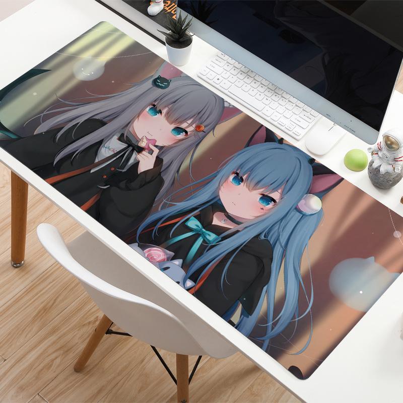 Nekoha Shizuku Extra Large Anime Mouse Pad with Precision Stitched Edges