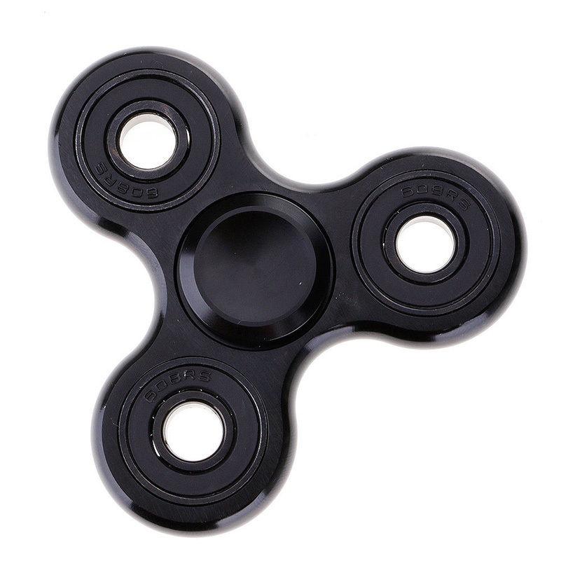 

Alloy Fidget Aluminum Spinner Tri Spinner Silent Metal Fidget Toy Relief Stress чорний