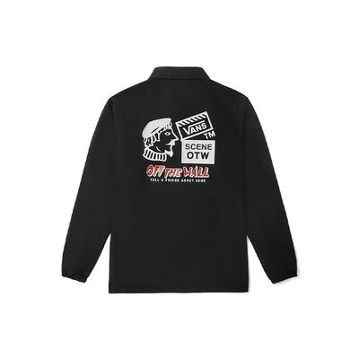 Logo Print Fun Pattern Jacket Men Jackets Black VN0A54P4BLK