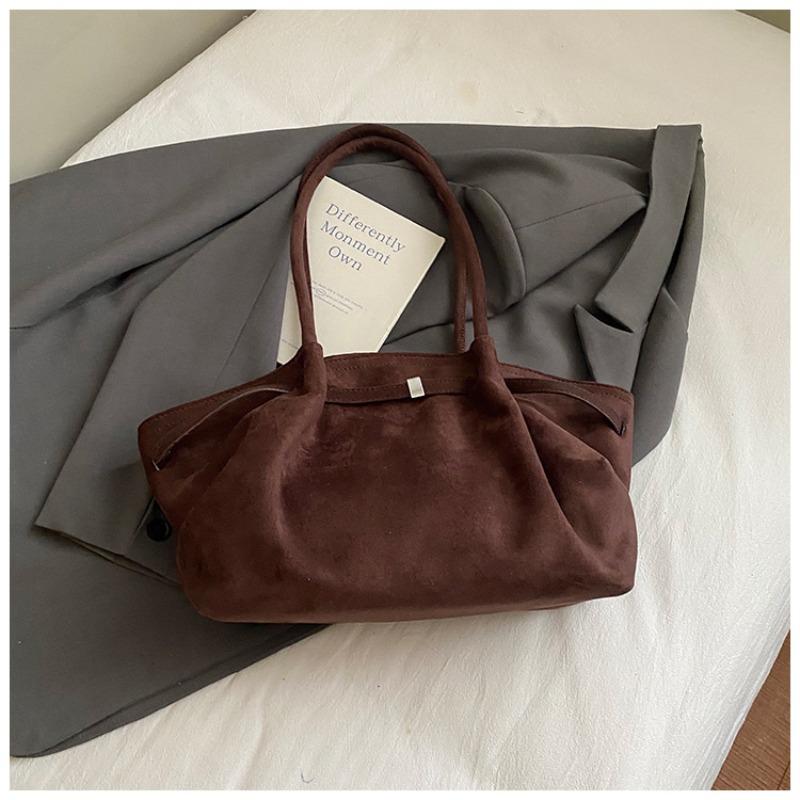 Large Capacity Tote Bag Women's Autumn New Commuter Lazy Wind Matte Vegetable Basket Bag Shoulder Armpit Bag
