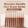 Sandalwood Handle Nail Design Pen Portable Pen Detail Brush New Manicure Pen  Nail Salon