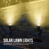 Waterproof 2pcs 7LED Solar Lawn Lights Spotlights Outdoor Garden Yard Landscape Spike Light