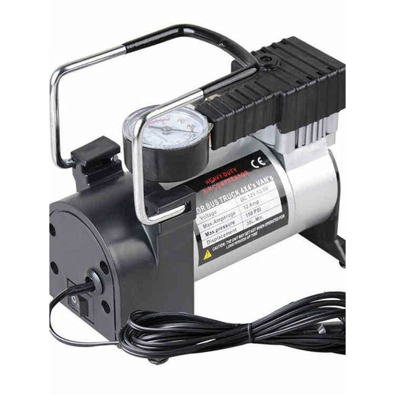 German Japan Import Technology Vehicle Air Pump Car Horizontal Bar Air Pump Metal Single Cylinder Multifunctional Electric