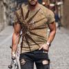 Summer Men's Fashionable T-shirt 3D Printed Casual Sports T-shirt