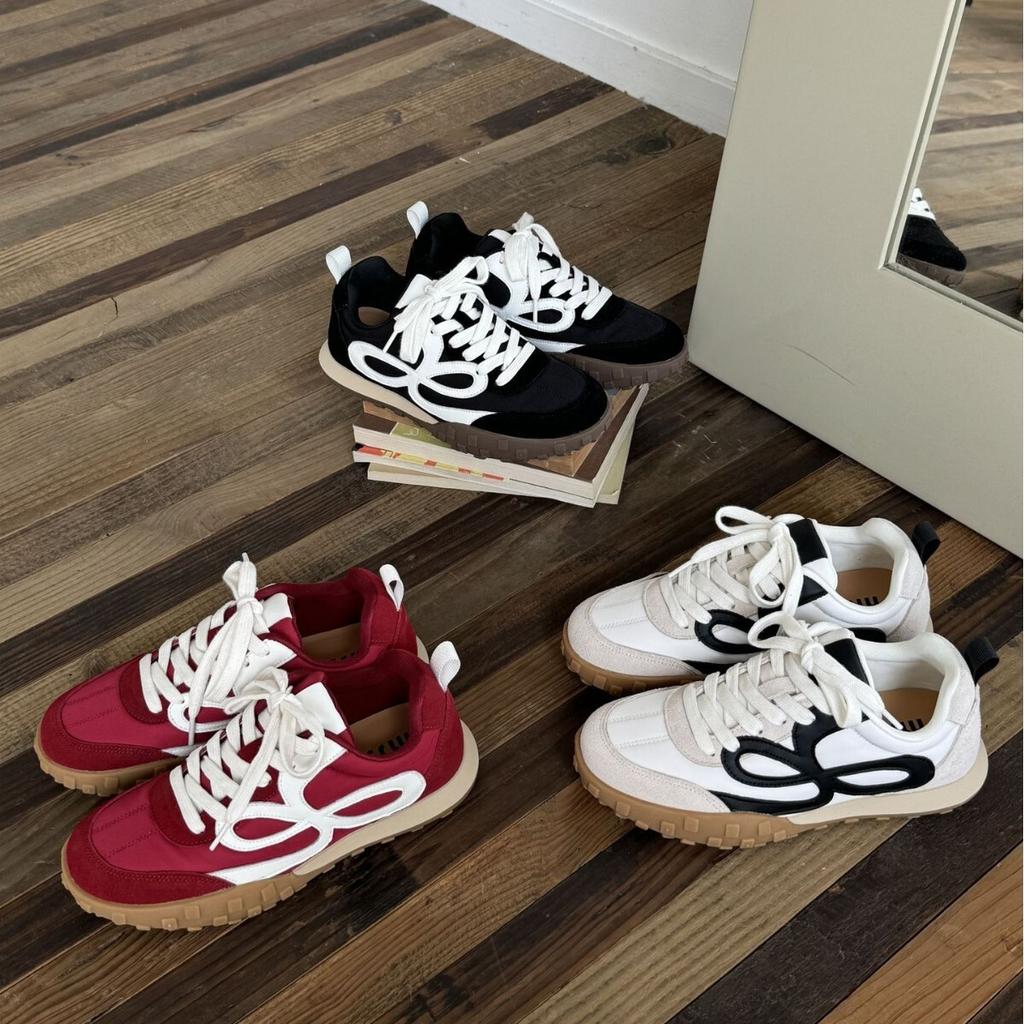 DAPAI SHOW2025 autumn and winter new thick-soled lace-up round head casual air cushion sole sports board shoes flat-soled