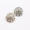 LKERAN 5-Piece Set 25mm New Water Diamond Alloy Button Metal Handle DIY Fashion Clothing Bag Jewelry Sewing Decoration Button