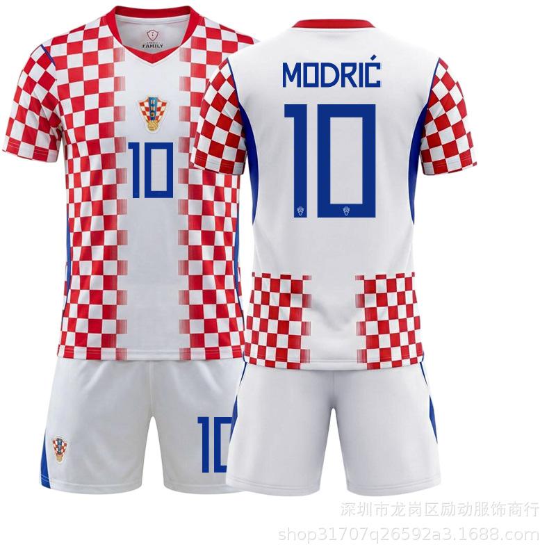 2026 World Cup football jersey No. 10 Modric National Team USA, Mexico, Croatia home jersey #16