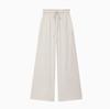 European American Women's Stylish Long Sleeve Top & Wide Leg Pants Set