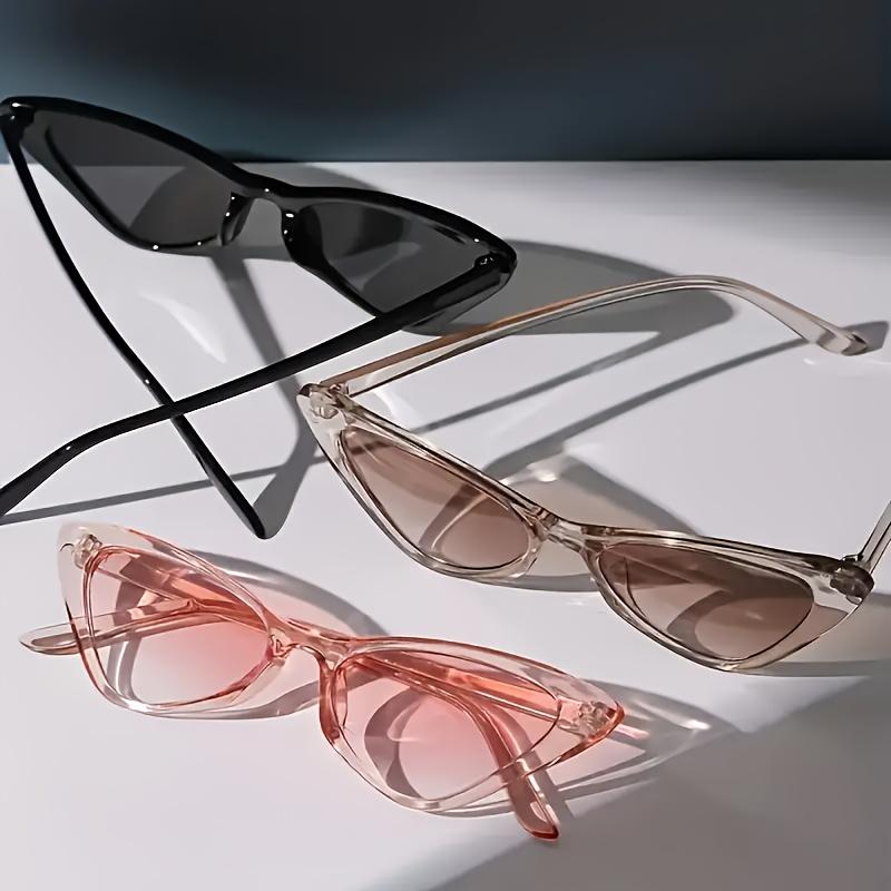 3PCS Dopaamine Cat Eye Frame Glasses Unisex Simple Design for Daily Wear And Photography