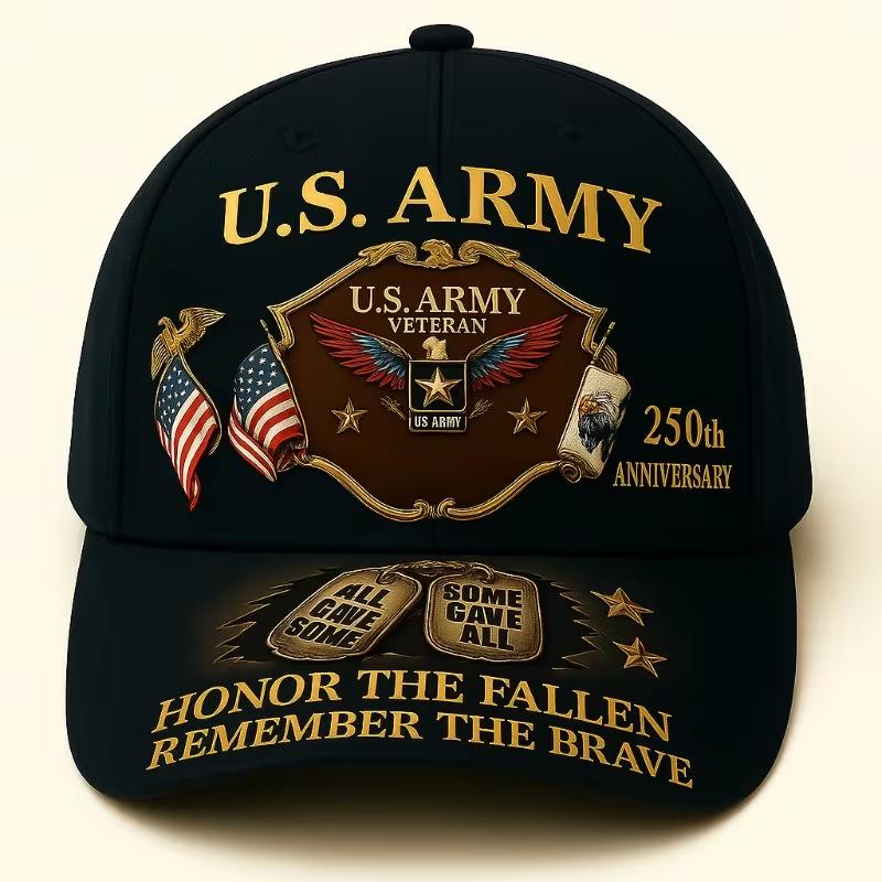 2026 US Marine Corps Veteran Casual Baseball Cap with Soldier Print