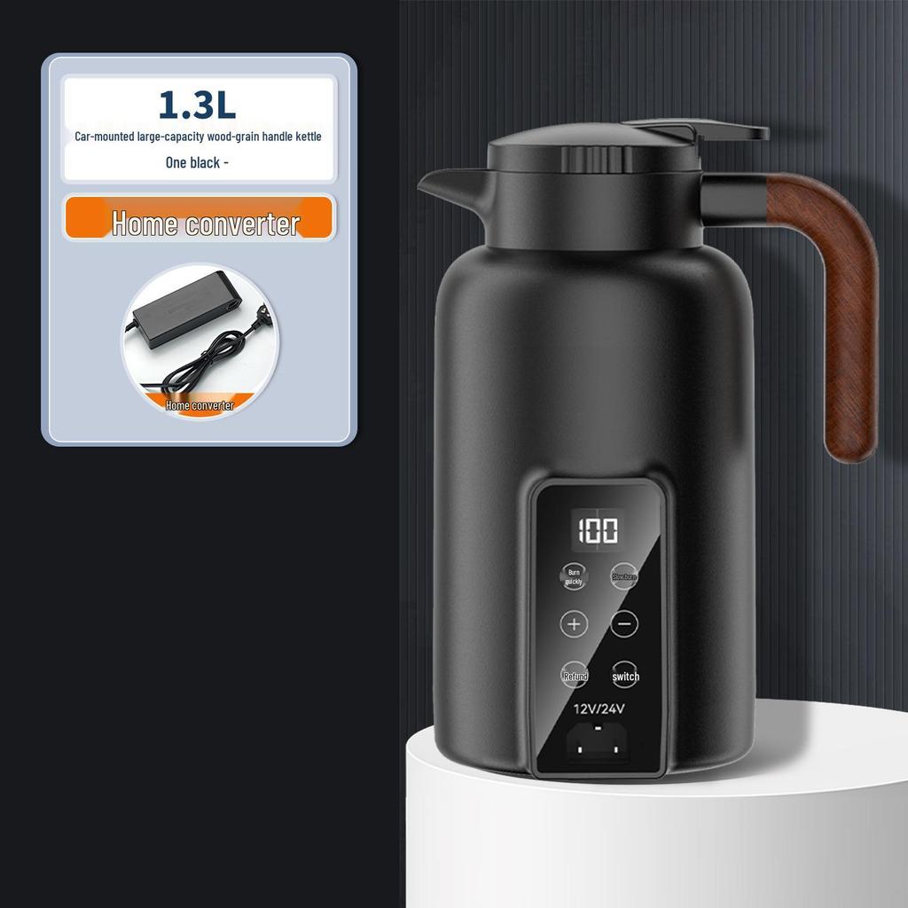 Universal Smart Car Electric Kettle - Large Capacity, Quick Boil, Insulated Cup