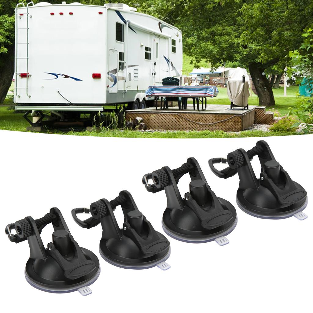 4 Stück Auto-Zelt-Saugnapf Starke Adsorptionskapazität Tragbar Mehrzweck Robustes Saugnapf für Outdoor-Reisen