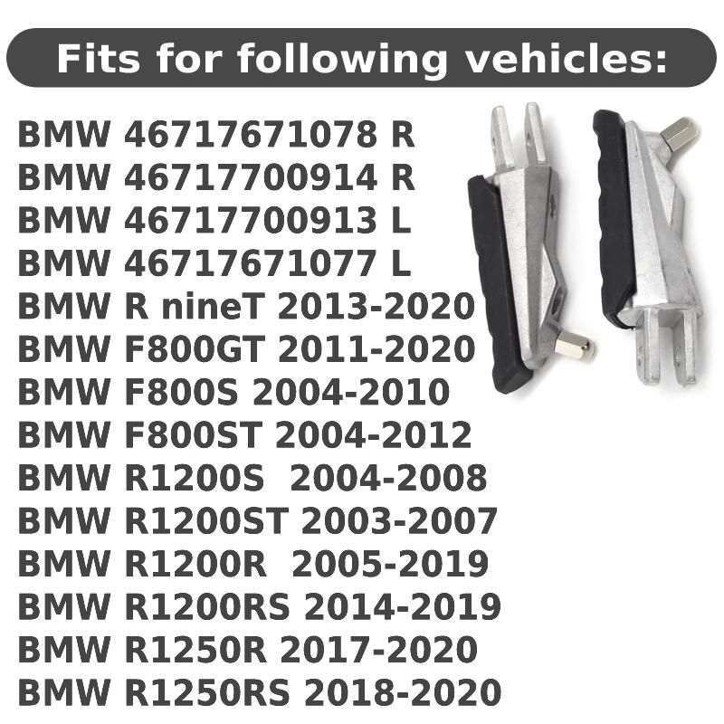 

Motorcycle Front Footrests Foot Pegs For BMW R nineT R1250RS F800GT R1250R R1200RS F800S R1200R F800ST R1200S 46717671078 R