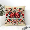 Natural Floral Colors Animal Prints Pillow Case Cotton Linen Fabric Square Zipper Pillowcase Home Decorative Living Room