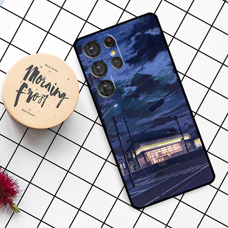 Manga Anime Street Case For Samsung Galaxy S21 S22 S23 S24 S25 Ultra S9 S10 S25 Plus S25 FE S20 FE Phone Cover