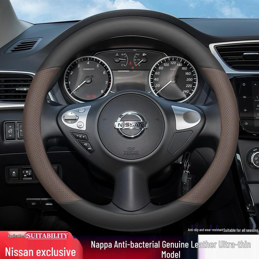 Nissan Original Lederlenkradbezug für Sylphy, Qashqai, X-Trail, Teana, Tiida, Sunny