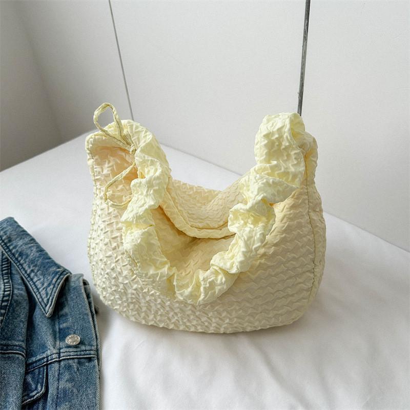 Modern Canvas Tote Bag For Women Unique Large Capacity Crossbody Handbag Featuring Elegant Street Style жёлтый