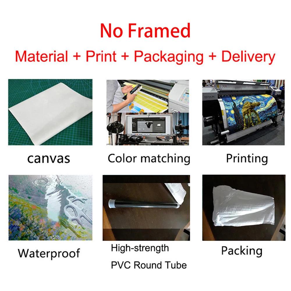 Tropical Plant Leaves Wall Art Canvas Painting Pink Flower Blue Abstract Nordic Posters and Prints Picture for Living Room Decor